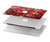W2414 Rouge Fleur amandier Van Gogh Etui Coque Housse pour MacBook Air 13″ - A1932, A2179, A2337