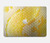 W2713 Serpent jaune imprimé graphique Peau Etui Coque Housse pour MacBook Pro Retina 13″ - A1425, A1502