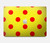 W3526 Rouge tache à pois Etui Coque Housse pour MacBook Pro Retina 13″ - A1425, A1502