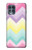 W3514 Arc en ciel Zigzag Etui Coque Housse et Flip Housse Cuir pour Motorola Edge S