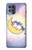 W3485 Mignon sommeil Licorne Etui Coque Housse et Flip Housse Cuir pour Motorola Moto G100