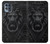 W3619 Lion noir gothique Etui Coque Housse et Flip Housse Cuir pour Motorola Moto G100