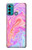 W3444 Art numérique liquide coloré Etui Coque Housse et Flip Housse Cuir pour Motorola Moto G60, G40 Fusion