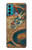W3541 Peinture Dragon Nuage Etui Coque Housse et Flip Housse Cuir pour Motorola Moto G60, G40 Fusion