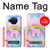 W3070 Arc en ciel pastel ciel Licorne Etui Coque Housse et Flip Housse Cuir pour Nokia X10