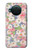 W3688 Motif d'art floral floral Etui Coque Housse et Flip Housse Cuir pour Nokia X10