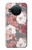 W3716 Motif floral rose Etui Coque Housse et Flip Housse Cuir pour Nokia X10