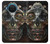 W1685 Crâne Steampunk Etui Coque Housse et Flip Housse Cuir pour Nokia X20