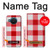 W3535 Rouge vichy Etui Coque Housse et Flip Housse Cuir pour Nokia X20