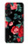 W3112 Motif floral Rose Noir Etui Coque Housse et Flip Housse Cuir pour OnePlus Nord CE 5G