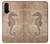 W3214 Hippocampe squelette Fossile Etui Coque Housse et Flip Housse Cuir pour OnePlus Nord CE 5G