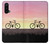 W3252 vélo Coucher de soleil Etui Coque Housse et Flip Housse Cuir pour OnePlus Nord CE 5G