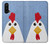 W3254 Poulet Dessin animé Etui Coque Housse et Flip Housse Cuir pour OnePlus Nord CE 5G