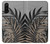 W3692 Feuilles de palmier gris noir Etui Coque Housse et Flip Housse Cuir pour OnePlus Nord CE 5G