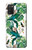 W3697 Oiseaux de la vie des feuilles Etui Coque Housse et Flip Housse Cuir pour Samsung Galaxy A03S