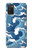 W3751 Modèle de vague Etui Coque Housse et Flip Housse Cuir pour Samsung Galaxy A03S