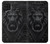 W3619 Lion noir gothique Etui Coque Housse et Flip Housse Cuir pour Samsung Galaxy A22 4G