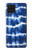 W3671 Tie Dye bleu Etui Coque Housse et Flip Housse Cuir pour Samsung Galaxy A22 4G