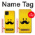 W1145 Soleil jaune Mustache Etui Coque Housse et Flip Housse Cuir pour Samsung Galaxy A22 5G