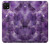 W3713 Graphique violet améthyste à quartz imprimé Etui Coque Housse et Flip Housse Cuir pour Samsung Galaxy A22 5G