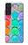 W3235 Mélange aquarelle Etui Coque Housse et Flip Housse Cuir pour Samsung Galaxy S21 FE 5G