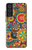 W3272 Motif coloré Etui Coque Housse et Flip Housse Cuir pour Samsung Galaxy S21 FE 5G