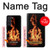 W3379 Cadre d'incendie Etui Coque Housse et Flip Housse Cuir pour Samsung Galaxy S21 FE 5G