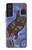 W3387 Platypus Art aborigène d'Australie Etui Coque Housse et Flip Housse Cuir pour Samsung Galaxy S21 FE 5G