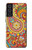 W3402 Floral Paisley Seamless Etui Coque Housse et Flip Housse Cuir pour Samsung Galaxy S21 FE 5G