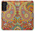 W3402 Floral Paisley Seamless Etui Coque Housse et Flip Housse Cuir pour Samsung Galaxy S21 FE 5G