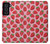 W3719 Modèle de fraise Etui Coque Housse et Flip Housse Cuir pour Samsung Galaxy S21 FE 5G