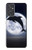 W3510 Dauphin Lune Nuit Etui Coque Housse et Flip Housse Cuir pour Samsung Galaxy Quantum 2