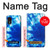 W1869 Tie Dye Bleu Etui Coque Housse et Flip Housse Cuir pour Samsung Galaxy Xcover 5