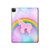 W3070 Arc en ciel pastel ciel Licorne Tablet Etui Coque Housse pour iPad Pro 12.9 (2022, 2021, 2020, 2018), Air 13 (2024)