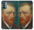 W3335 Vincent Van Gogh Autoportrait Etui Coque Housse et Flip Housse Cuir pour OnePlus Nord N200 5G