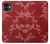 W3817 Motif de fleurs de cerisier floral rouge Etui Coque Housse et Flip Housse Cuir pour iPhone 11