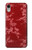 W3817 Motif de fleurs de cerisier floral rouge Etui Coque Housse et Flip Housse Cuir pour iPhone XR