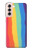 W3799 Arc-en-ciel aquarelle vertical mignon Etui Coque Housse et Flip Housse Cuir pour Samsung Galaxy S21 5G