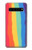 W3799 Arc-en-ciel aquarelle vertical mignon Etui Coque Housse et Flip Housse Cuir pour Samsung Galaxy S10 5G