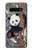 W3793 Peinture de neige mignon bébé panda Etui Coque Housse et Flip Housse Cuir pour Samsung Galaxy S10
