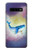 W3802 Rêve Baleine Pastel Fantaisie Etui Coque Housse et Flip Housse Cuir pour Samsung Galaxy S10