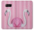 W3805 Flamant Rose Pastel Etui Coque Housse et Flip Housse Cuir pour Samsung Galaxy S8 Plus