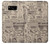 W3819 Papier Vintage rétro Etui Coque Housse et Flip Housse Cuir pour Samsung Galaxy S8