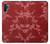 W3817 Motif de fleurs de cerisier floral rouge Etui Coque Housse et Flip Housse Cuir pour Samsung Galaxy Note 10 Plus