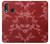 W3817 Motif de fleurs de cerisier floral rouge Etui Coque Housse et Flip Housse Cuir pour Samsung Galaxy A20e