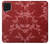 W3817 Motif de fleurs de cerisier floral rouge Etui Coque Housse et Flip Housse Cuir pour Samsung Galaxy A22 4G