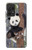 W3793 Peinture de neige mignon bébé panda Etui Coque Housse et Flip Housse Cuir pour Samsung Galaxy A52, Galaxy A52 5G