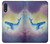 W3802 Rêve Baleine Pastel Fantaisie Etui Coque Housse et Flip Housse Cuir pour Samsung Galaxy A01