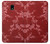 W3817 Motif de fleurs de cerisier floral rouge Etui Coque Housse et Flip Housse Cuir pour Samsung Galaxy J7 (2018), J7 Aero, J7 Top, J7 Aura, J7 Crown, J7 Refine, J7 Eon, J7 V 2nd Gen, J7 Star