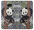 W3793 Peinture de neige mignon bébé panda Etui Coque Housse et Flip Housse Cuir pour Samsung Galaxy A3 (2017)